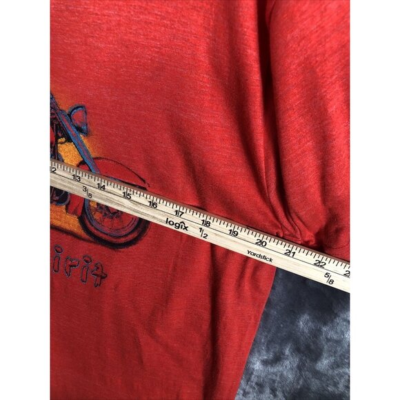 W2W T Shirt Men’s Indian Wild Spirit Red Biker Shirt Size Adult Large - Picture 4 of 10